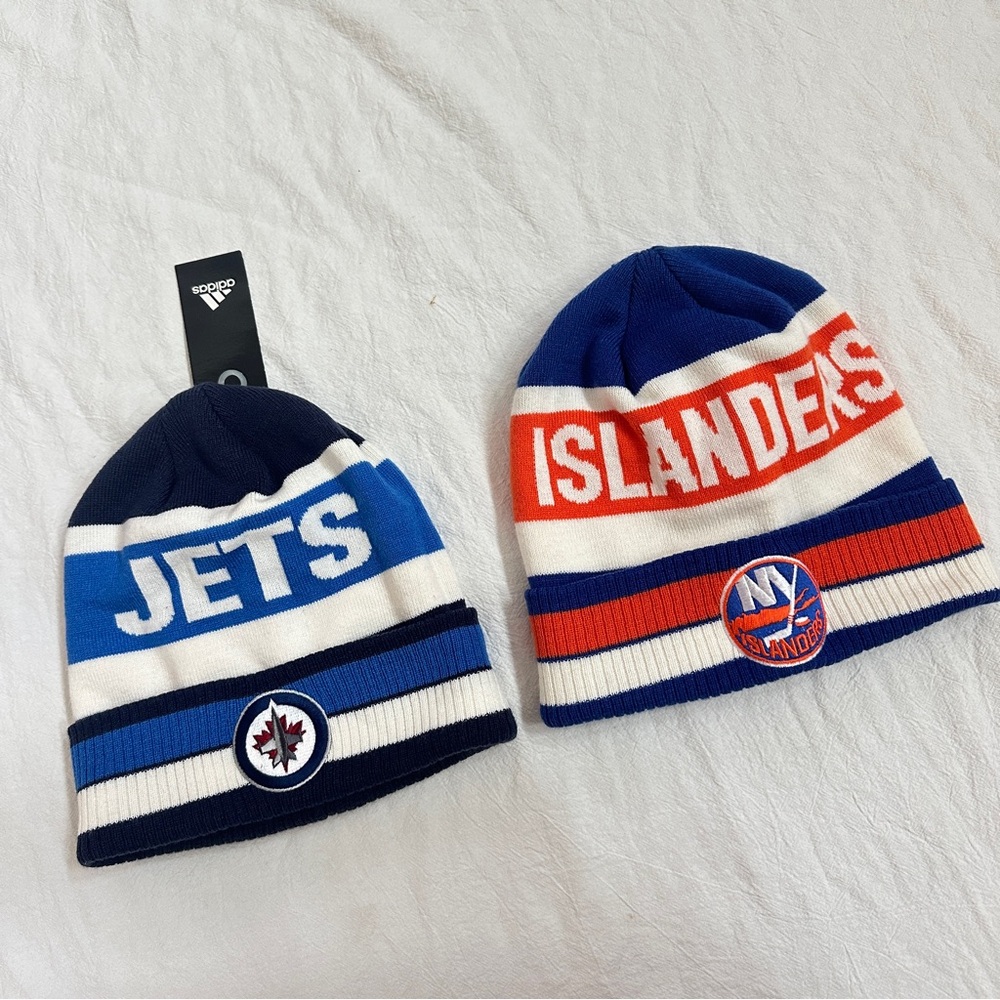 Adidas Winnipeg Jets / NY Islander Knit Beanies Unisex